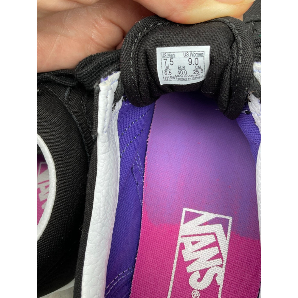 Vans Old Skool Black Floral Embroidered Sneakers – Positive Message Collection 9 - Picture 2 of 7